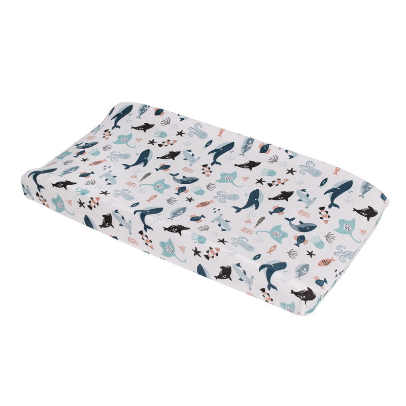 Vandewa Explore Dream Discover Coral Changing Pad Cover Sunside Sails